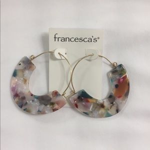 Francesca's Collections Jewelry - Large Statement multi color Earrings Francesca’s Francesca's Collections Jewelry - Large Statement multi color Earrings Francesca’s